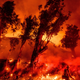 This is the terrifying scene of where the Maria Fire is burning down Ventura County, California.